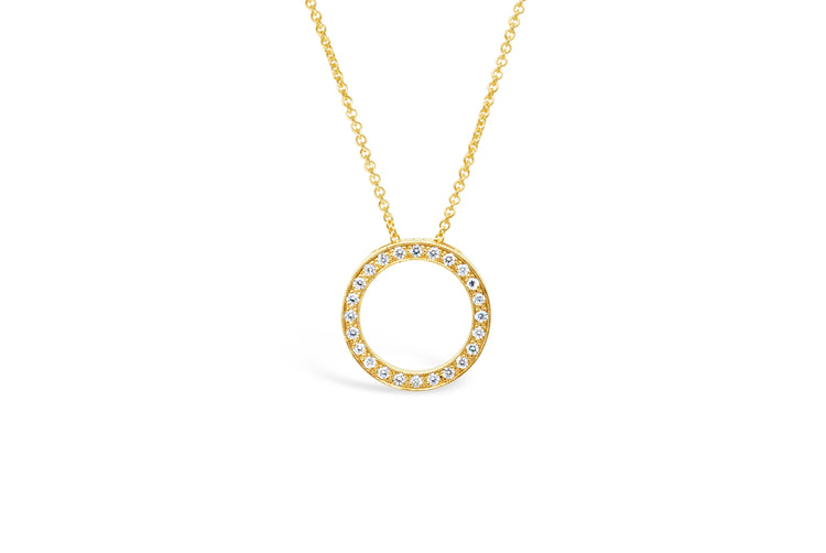 Fili Diamond Pendant - Circle of Life image 0