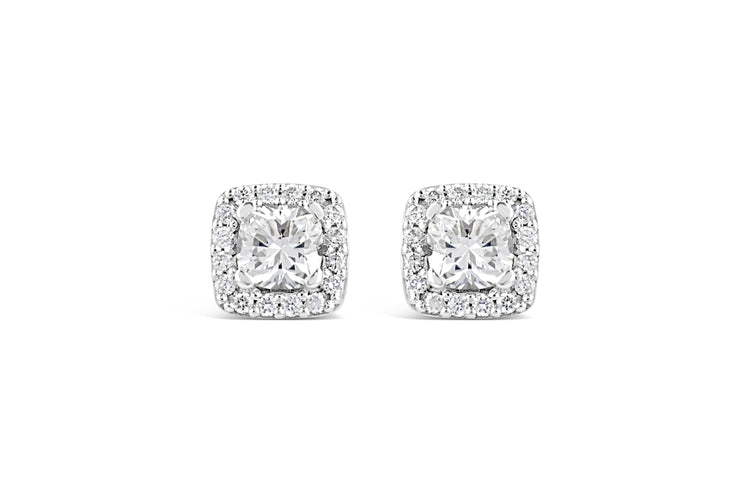 18kt White Gold Diamond Earrings image 0