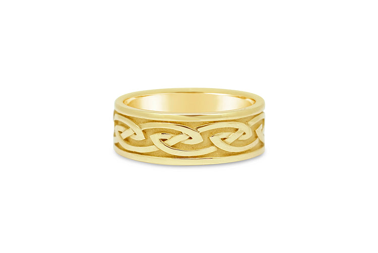 9kt Yellow Gold Celtic Design Ring image 0