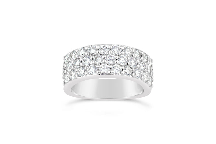 18kt White Gold Claw Set Diamond Ring image 0