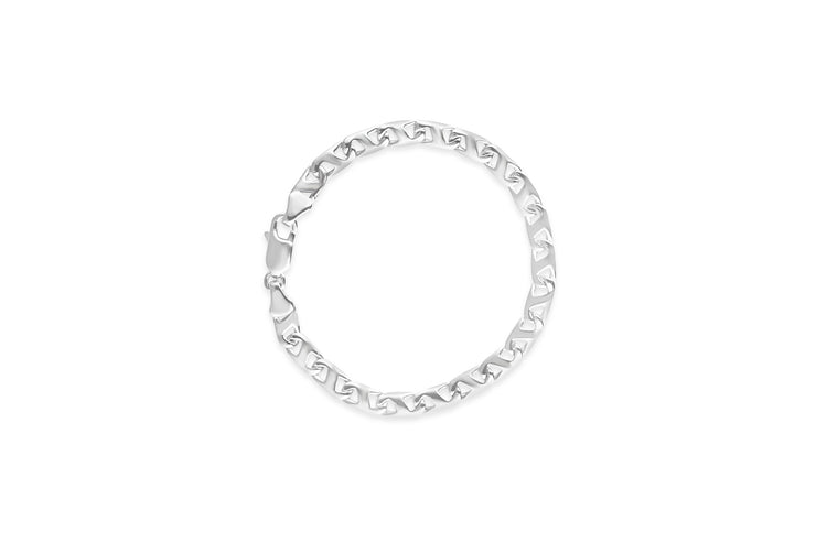9kt  Solid White Gold Bracelet image 0