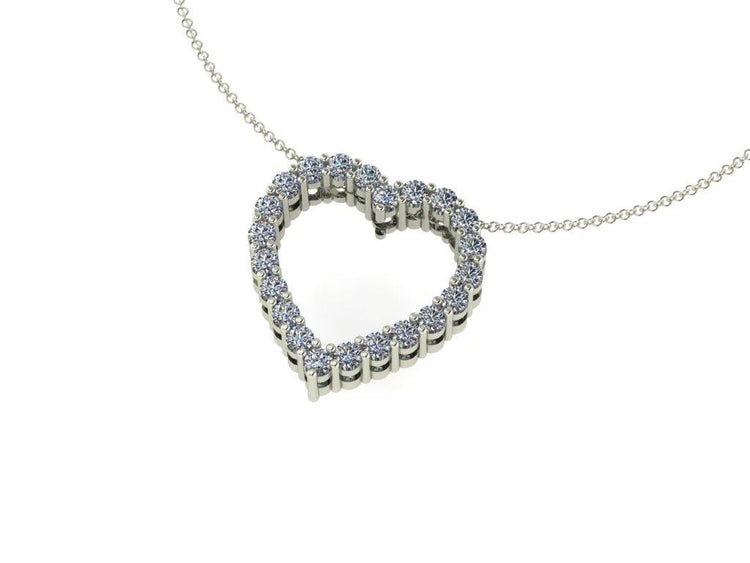 Fili Diamond Pendant - Heart