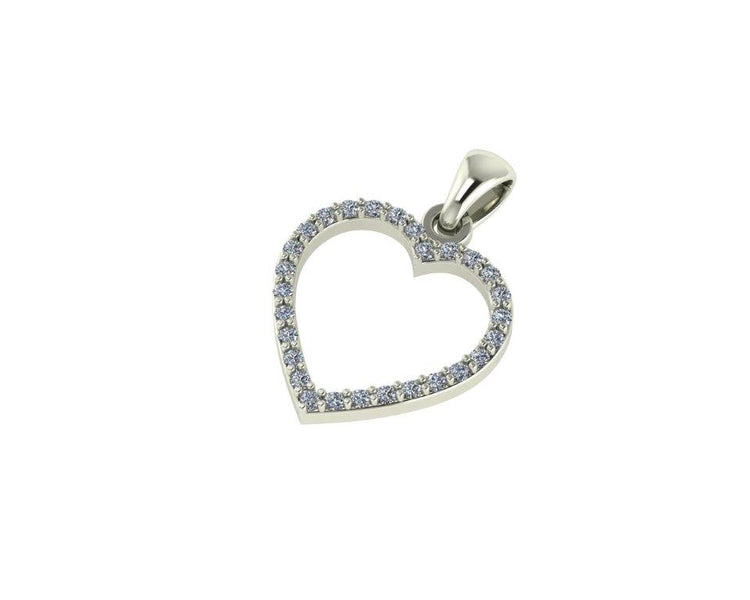 Fili Diamond Pendant - Heart