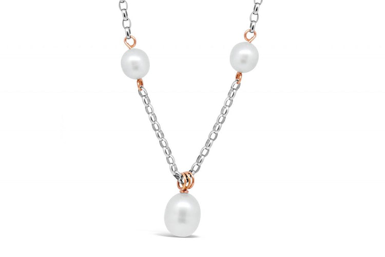 9kt White & Rose Gold South Sea Pearl Necklet