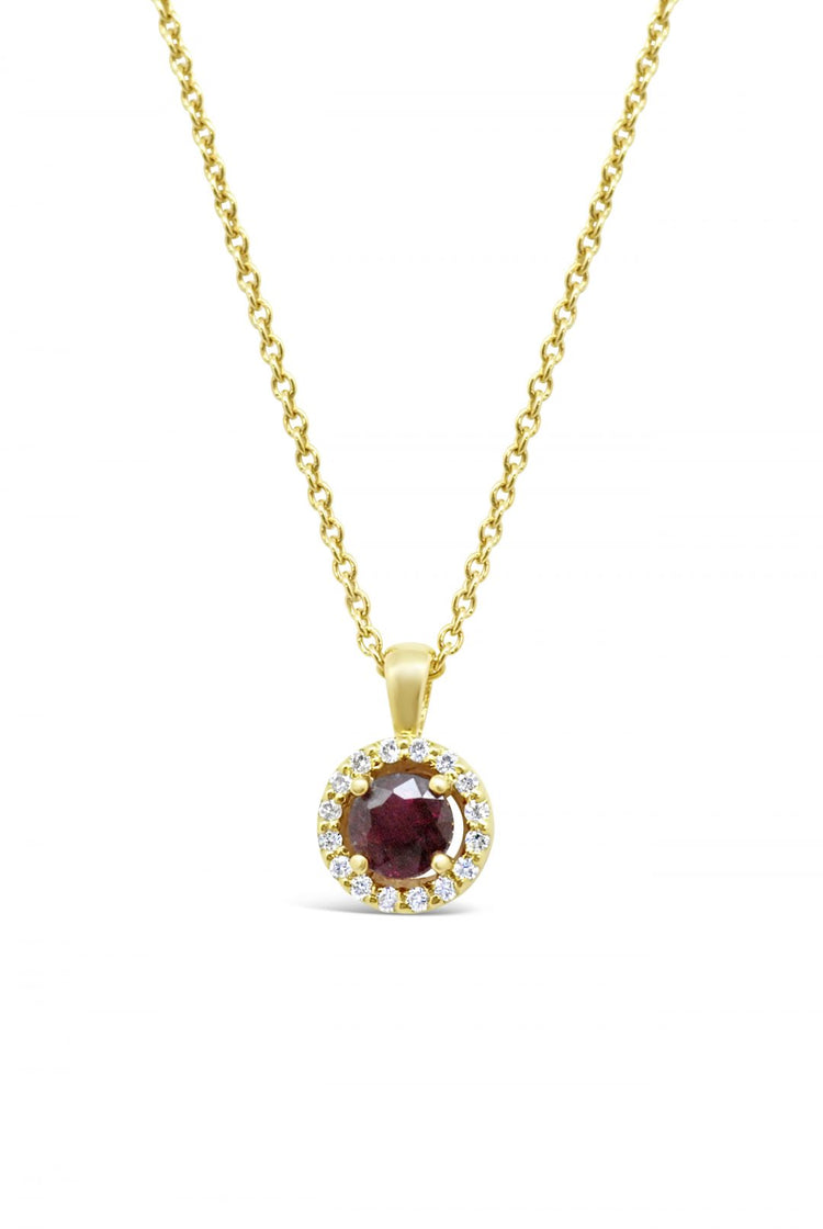 Fili Colour - Ruby and Diamond Pendant