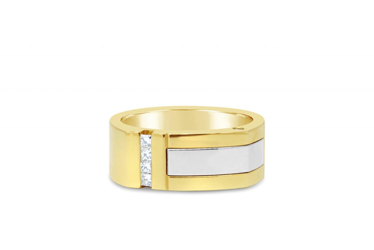 18kt Two Tone Gold Diamond Ring