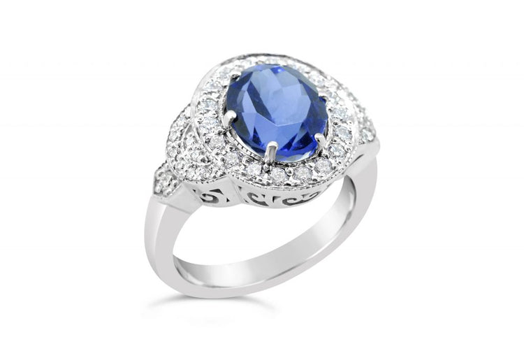 Fili Colour - Tanzanite and Diamond Ring