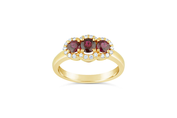 Fili Colour - Ruby and Diamond Ring image 0