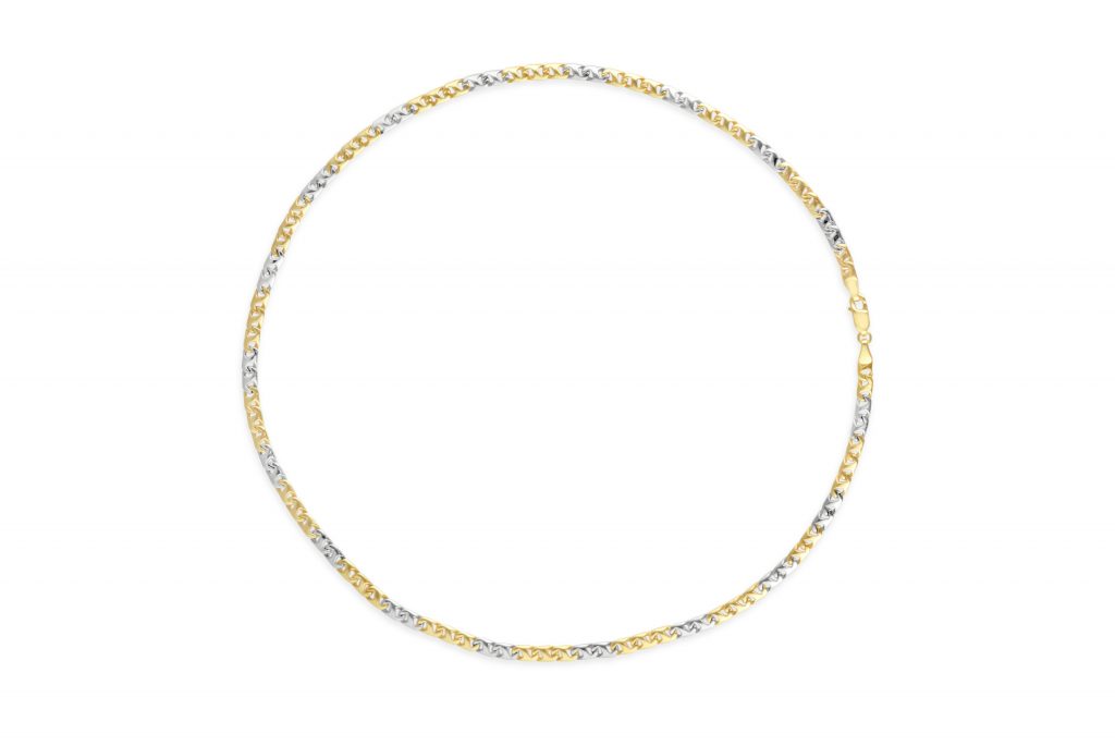 18kt Two Tone Solid Gold Chain – Fili Jewellery Adelaide
